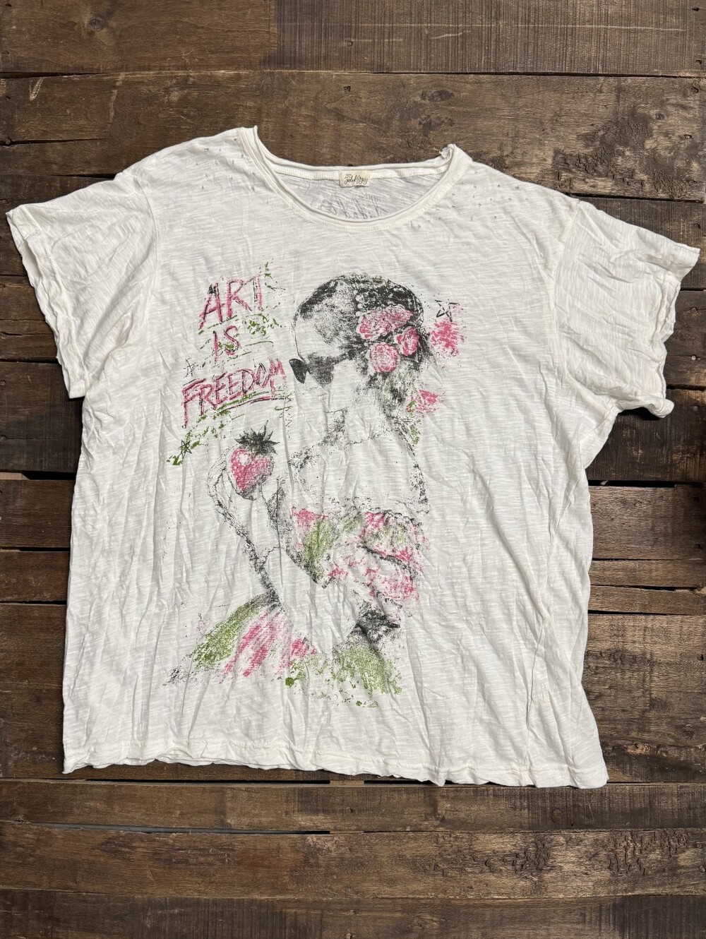 #1821 House Of Jaded Gypsy Worn & Weathered Tee - Art